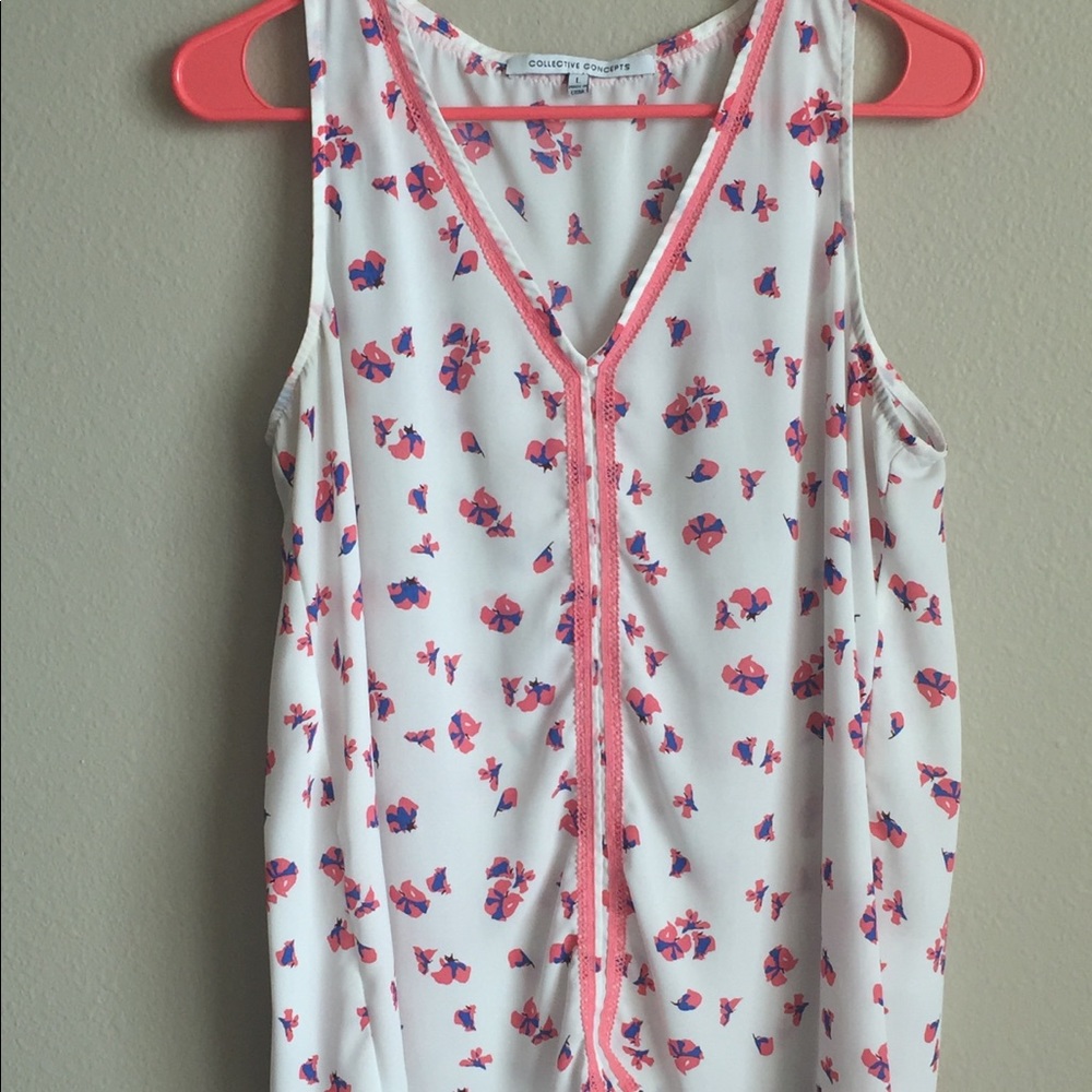Collective Concepts Floral Print Tank